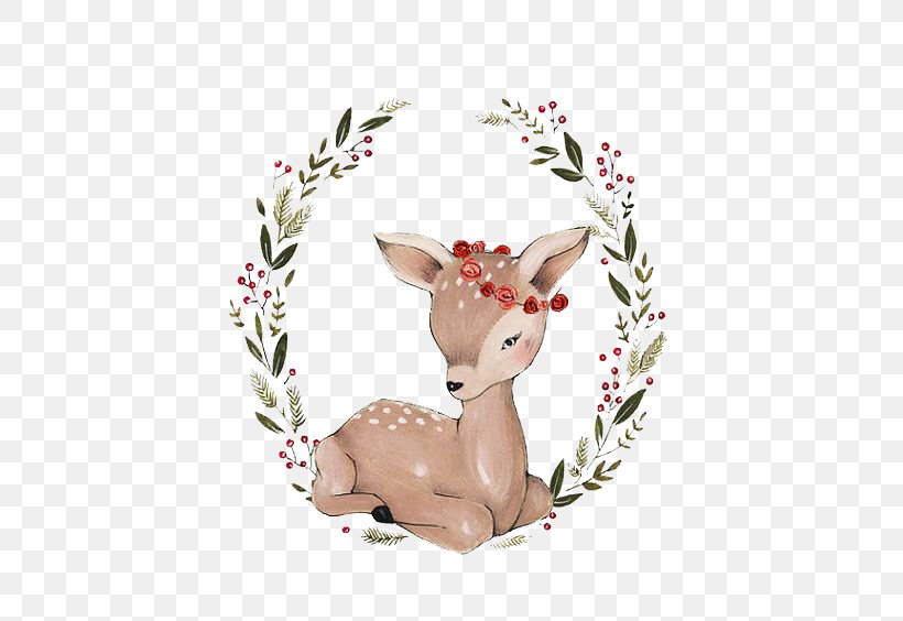 Reindeer Antler Fauna Wildlife Illustration, PNG, 564x564px, Reindeer, Antler, Deer, Fauna, Pink Download Free