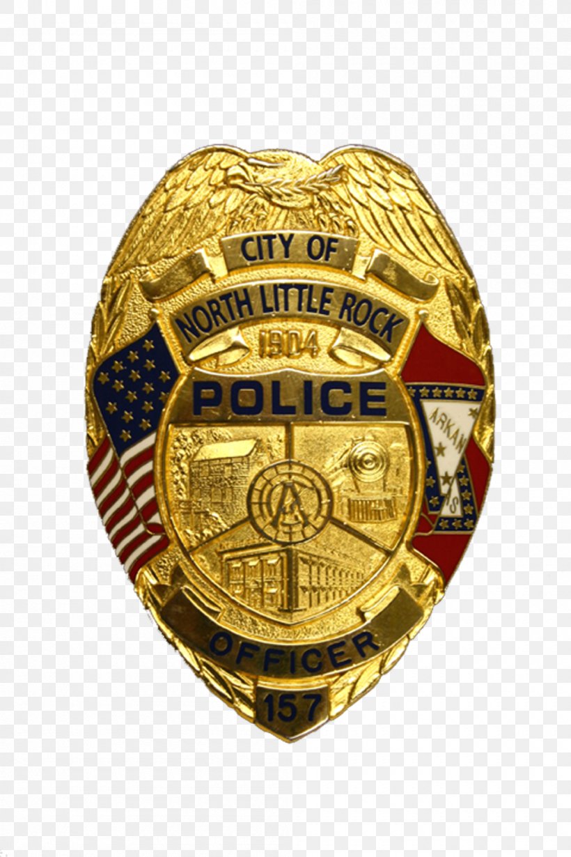 Badge North Little Rock Police Department North Little Rock Police And Fire, PNG, 1000x1500px, Badge, Arkansas, Brass, Emblem, Gold Download Free