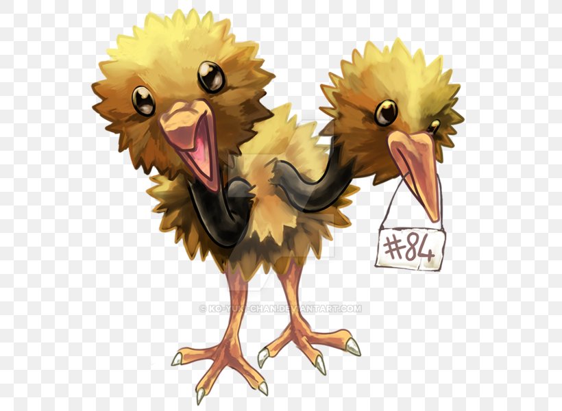 Doduo Rooster Dodo Dodrio Pokémon, PNG, 600x600px, Watercolor, Cartoon, Flower, Frame, Heart Download Free