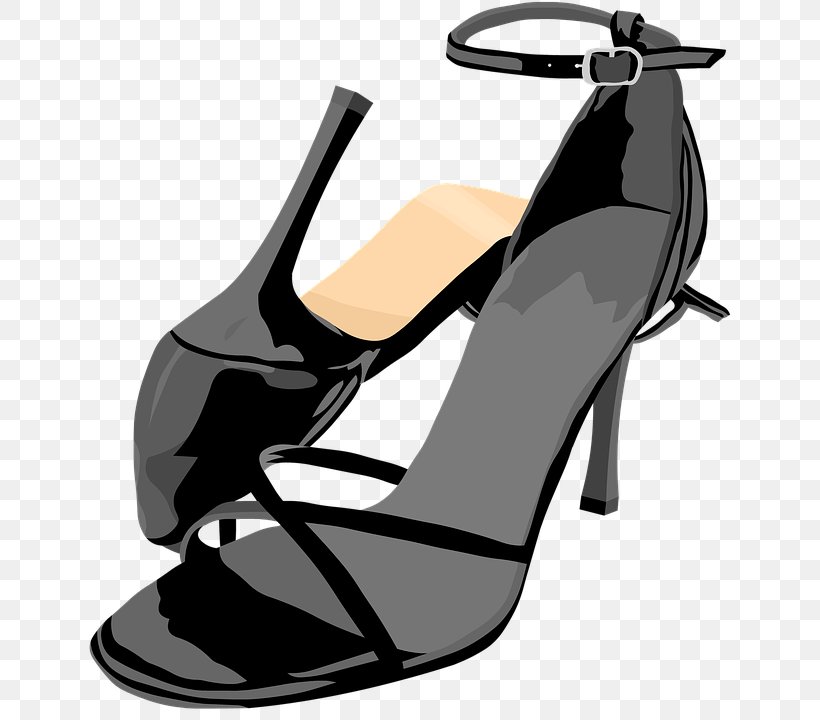 High-heeled Shoe Sandal Clip Art, PNG, 644x720px, Highheeled Shoe, Basic Pump, Black, Black And White, Coreldraw Download Free