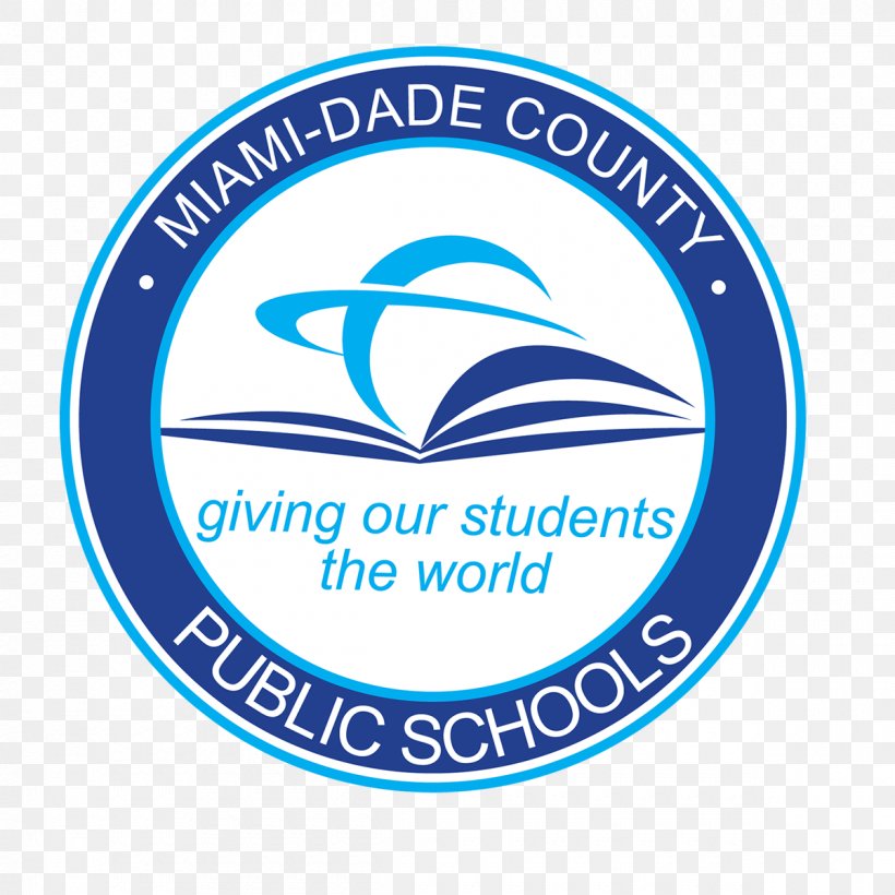 Logo Miami Dade County Public Schools Organization Brand, PNG, 1200x1200px, Logo, Area, Blue, Brand, Miami Download Free