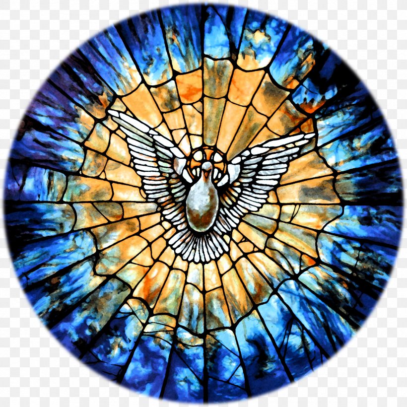 Holy Spirit Incarnation Stained Glass Fresco, PNG, 2357x2357px, Holy Spirit, Belief, Catholic Church, Dignity, Fresco Download Free