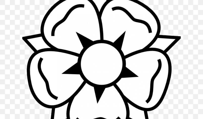Tudor Rose Clip Art Drawing Image, PNG, 640x480px, Tudor Rose, Area, Artwork, Black, Black And White Download Free