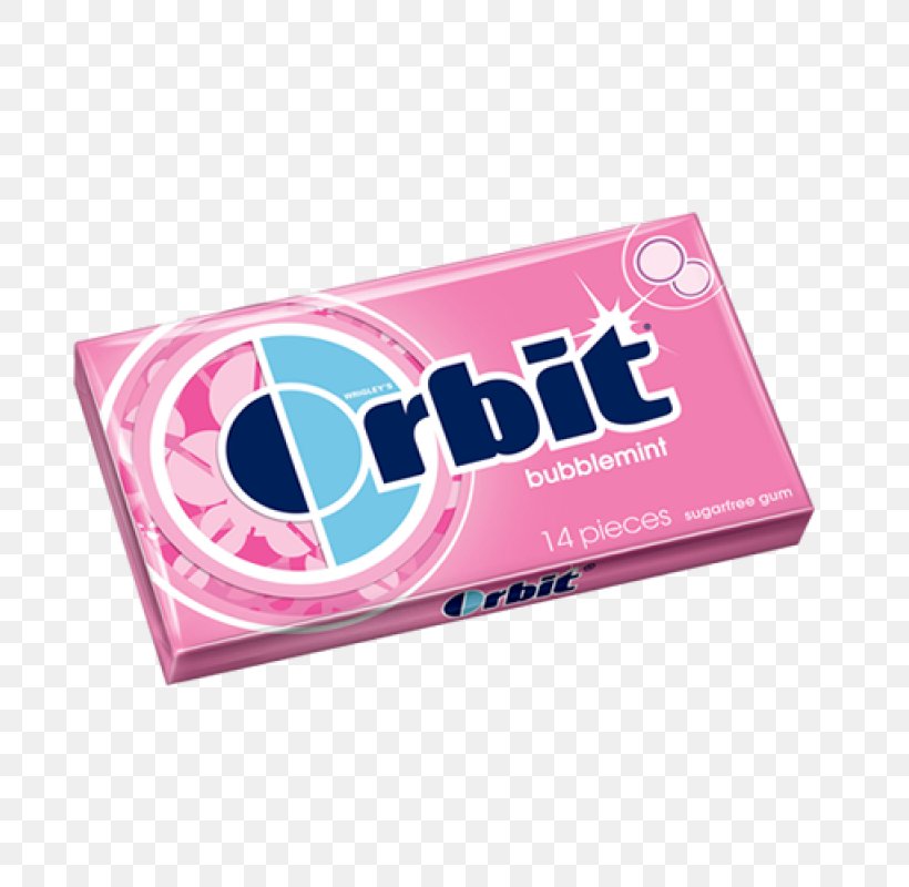 Chewing Gum Mentha Spicata Peppermint Orbit, PNG, 800x800px, Chewing Gum, Brand, Bubble Gum, Candy, Eclipse Download Free