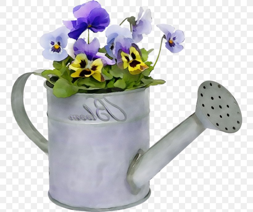 Watering Can Violet Flower Purple Plant, PNG, 750x689px, Watercolor, Ceramic, Cut Flowers, Drinkware, Flower Download Free