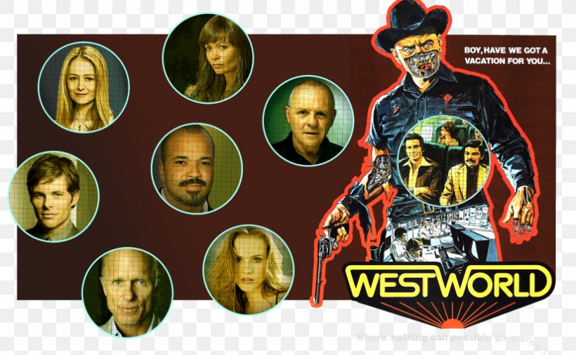 Westworld Film Poster Film Poster Science Fiction Western, PNG, 825x510px, Westworld, Art, Film, Film Poster, Human Download Free
