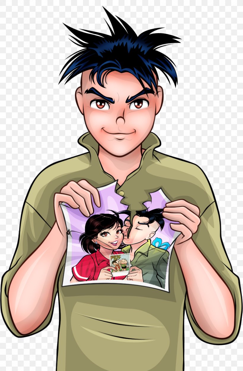 Black Hair Monica Teen Fiction Homo Sapiens, PNG, 849x1300px, Watercolor, Cartoon, Flower, Frame, Heart Download Free