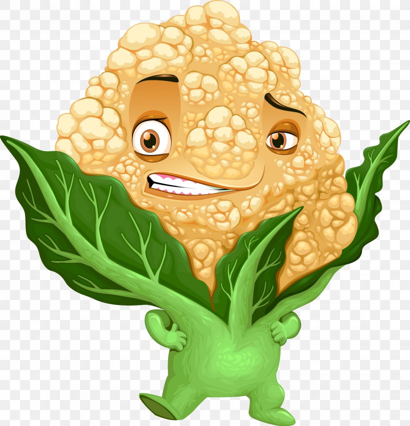 Cauliflower Cartoon Stock Illustration Illustration, PNG, 2266x2356px, Cauliflower, Canvas Print, Cartoon, Cooking, Food Download Free