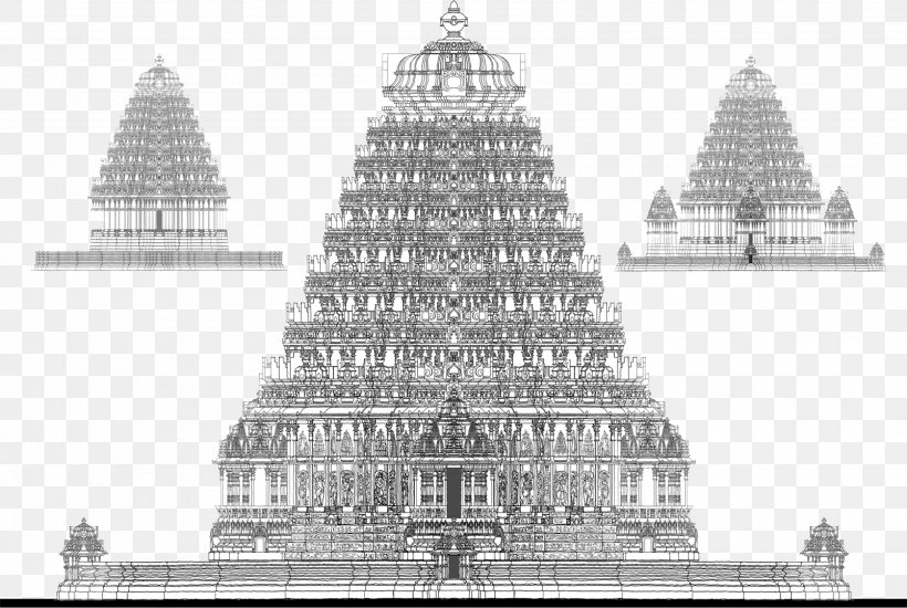 Hindu Temple Tirumala Venkateswara Temple Hoysaleswara Temple Hoysala Empire, PNG, 3210x2154px, Hindu Temple, Architecture, Black And White, Building, Christmas Decoration Download Free