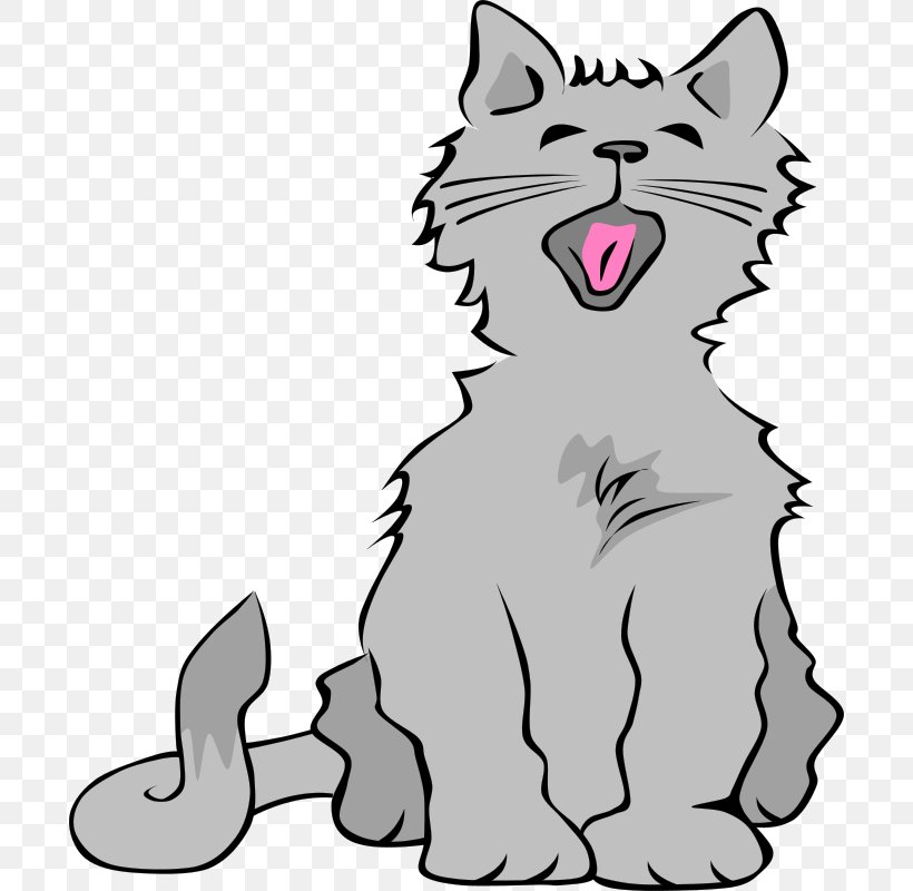 Cat Kitten Meow Clip Art, PNG, 696x800px, Cat, Artwork, Black, Black And White, Black Cat Download Free