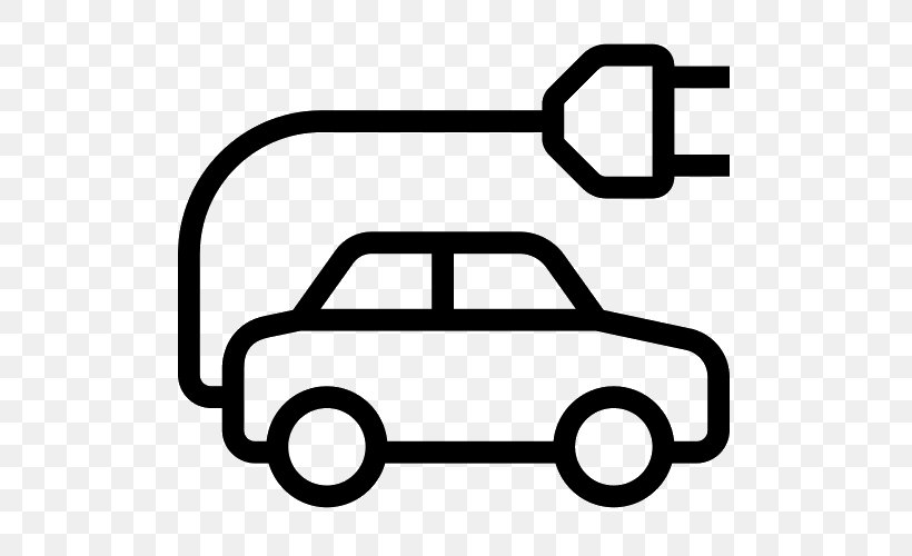 Electric Car Electric Vehicle, PNG, 500x500px, Car, Area, Automobile Repair Shop, Automotive Design, Black And White Download Free