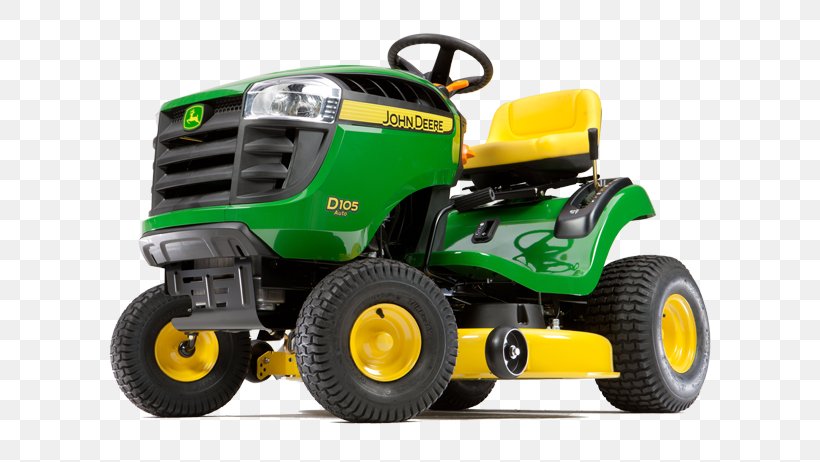 John Deere D105 Lawn Mowers Riding Mower Tractor, PNG, 642x462px, John Deere, Agricultural Machinery, Architectural Engineering, Combine Harvester, Continuously Variable Transmission Download Free