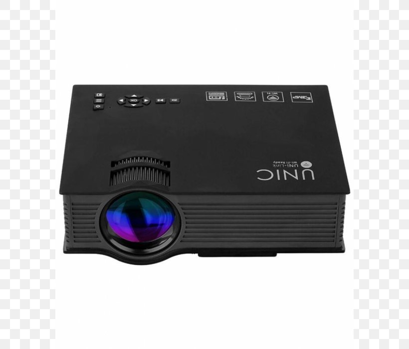 Multimedia Projectors UNIC UC46 HDMI 1080p, PNG, 700x700px, Multimedia Projectors, Airplay, Audio Receiver, Cable, Electronic Device Download Free