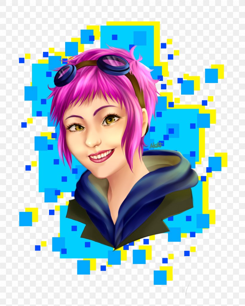 Ramona Flowers Scott Pilgrim Vs. The World Neil Art Hair Coloring, PNG, 2000x2500px, Watercolor, Cartoon, Flower, Frame, Heart Download Free