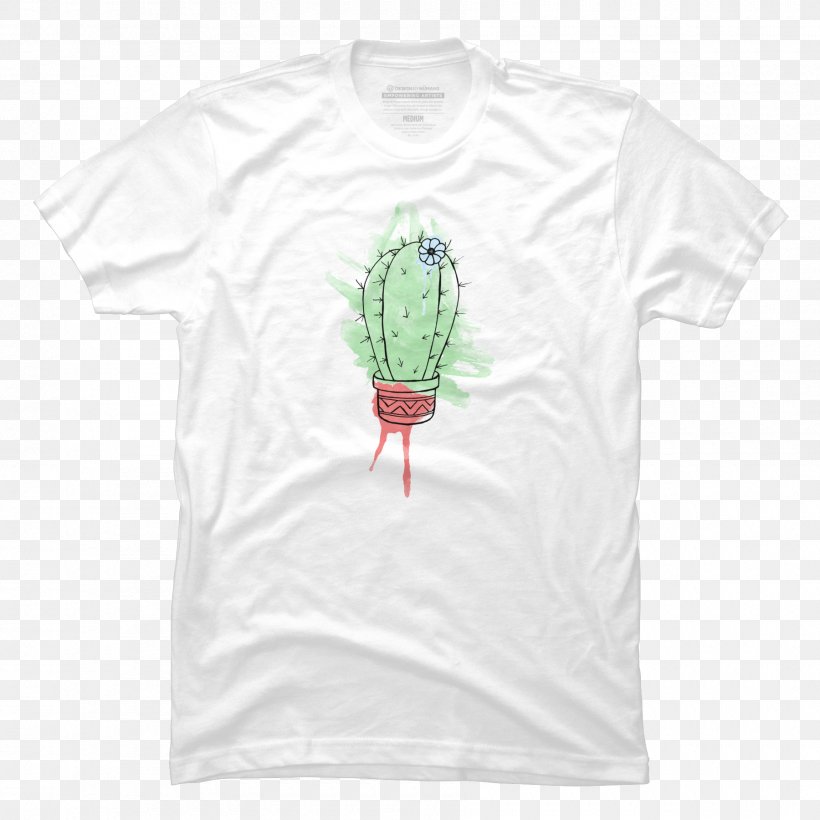 T-shirt Clothing Sleeve Cactus Watercolor, PNG, 1800x1800px, Watercolor, Cartoon, Flower, Frame, Heart Download Free