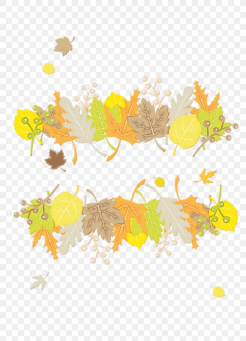 Yellow Leaf Line Clip Art Plant, PNG, 1275x1767px, Watercolor, Leaf, Paint, Plant, Wet Ink Download Free