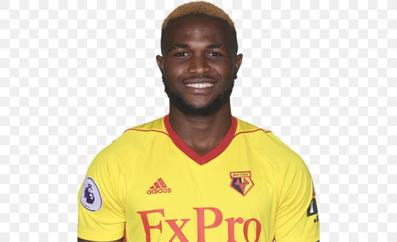 Adrian Mariappa 2017–18 Premier League Watford F.C. Jersey Football Player, PNG, 500x500px, 2017, 2018, Adrian Mariappa, Facial Hair, Football Download Free