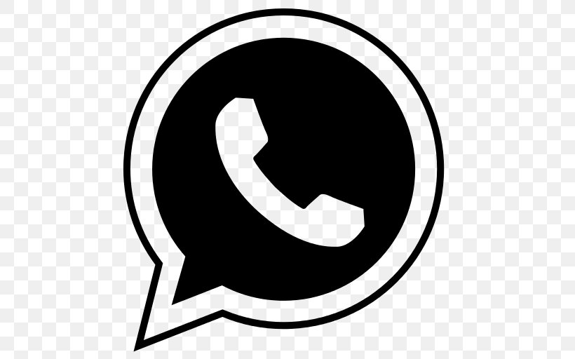 WhatsApp, PNG, 512x512px, Whatsapp, Area, Black, Black And White, Brand Download Free