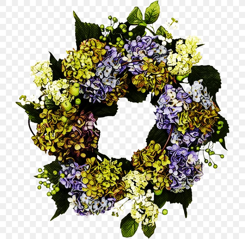 Wreath Flower Cut Flowers Plant Lilac, PNG, 718x800px, Wreath, Bouquet, Cut Flowers, Flower, Hydrangea Download Free