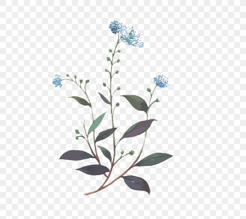 Blue Flower, PNG, 1684x1500px, Blue, Branch, Color, Flora, Floral Design Download Free