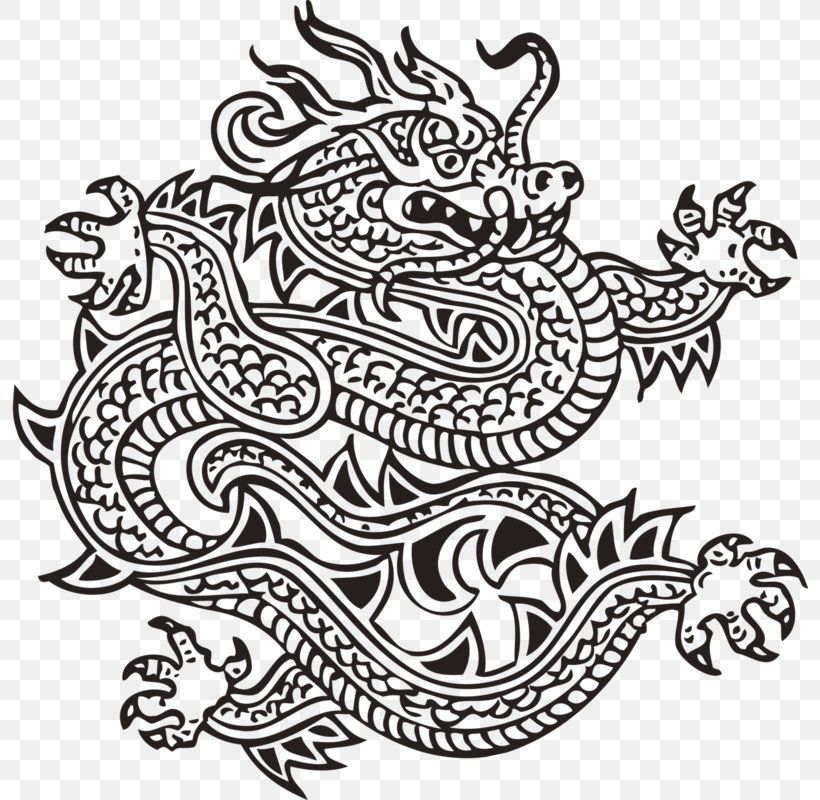 Chinese Dragon China Drawing Black And White, PNG, 797x800px, Chinese Dragon, Art, Artwork, Black And White, China Download Free