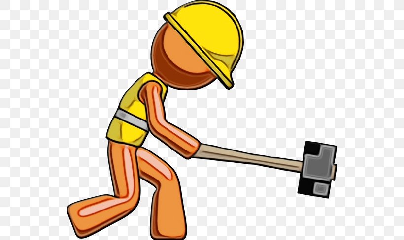 Construction Worker Clip Art Solid Swing+hit Playing Sports, PNG, 550x488px, Watercolor, Construction Worker, Paint, Playing Sports, Solid Swinghit Download Free