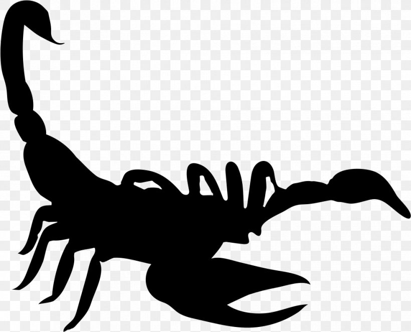 Scorpion, PNG, 981x792px, Scorpion, Animal, Artwork, Black And White, Finger Download Free