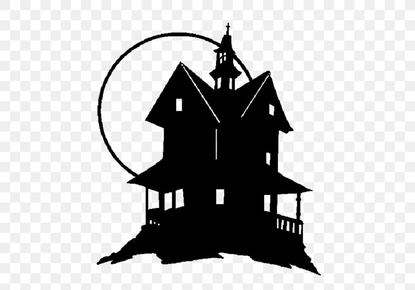 Haunted House YouTube Clip Art, PNG, 595x573px, Haunted House, Artwork, Black And White, Drawing, Fictional Character Download Free