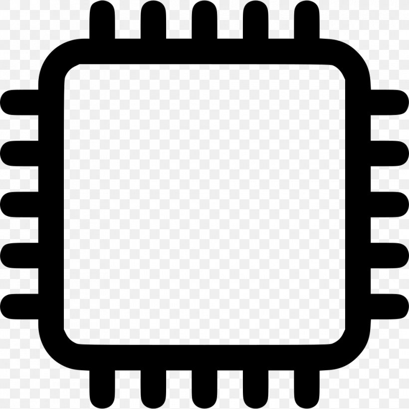 Intel Integrated Circuits & Chips Microchip Technology, PNG, 980x982px, Intel, Area, Black, Black And White, Central Processing Unit Download Free