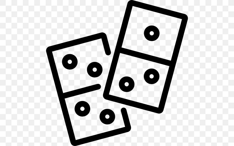Dominoes Tabletop Games & Expansions Clip Art, PNG, 512x512px, Dominoes, Area, Black And White, Board Game, Game Download Free