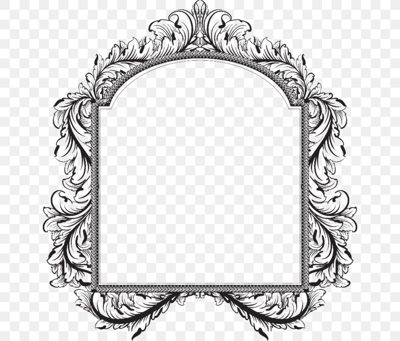 Picture Frames Pattern, PNG, 646x700px, Picture Frames, Black, Black And White, Line Art, Mirror Download Free