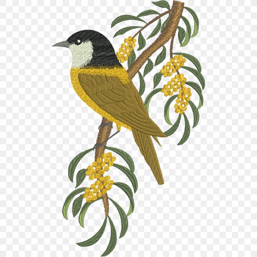Finches Honeyeaters Machine Embroidery Bird, PNG, 1000x1000px, Finches, Art, Beak, Bird, Branch Download Free
