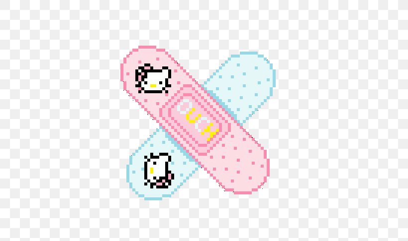 Pixel Art Kavaii Hello Kitty, PNG, 544x486px, 8bit Color, Pixel Art, Aesthetics, Area, Bit Download Free