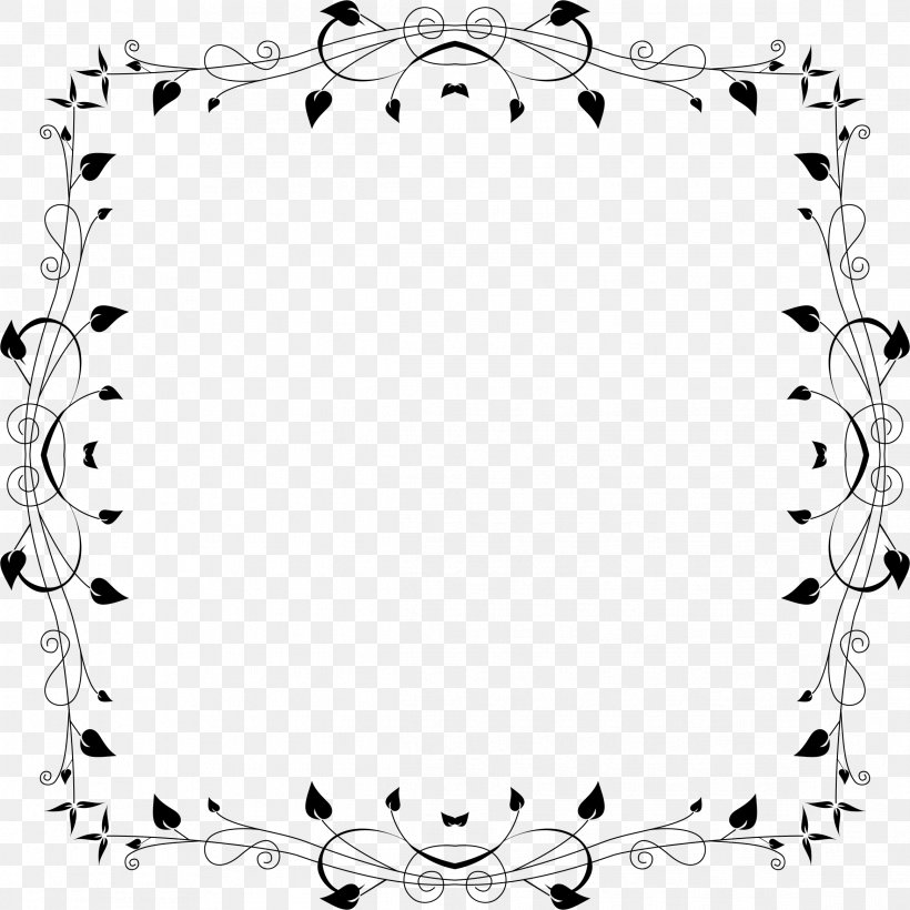 Black And White Clip Art, PNG, 2334x2334px, Black And White, Area, Art, Black, Border Download Free