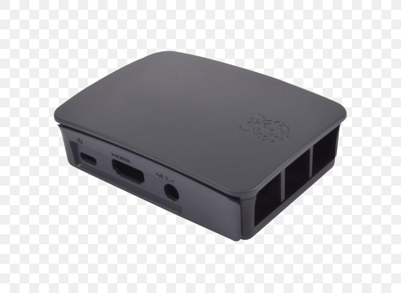 Computer Cases & Housings Raspberry Pi 3 Kodi Home Theater PC, PNG, 600x600px, Computer Cases Housings, Adapter, Cable, Computer, Electrical Connector Download Free