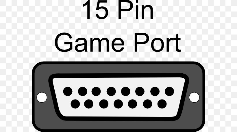Computer Port Serial Port Game Port Parallel Port Clip Art, PNG, 600x459px, Computer Port, Area, Black And White, Brand, Computer Download Free