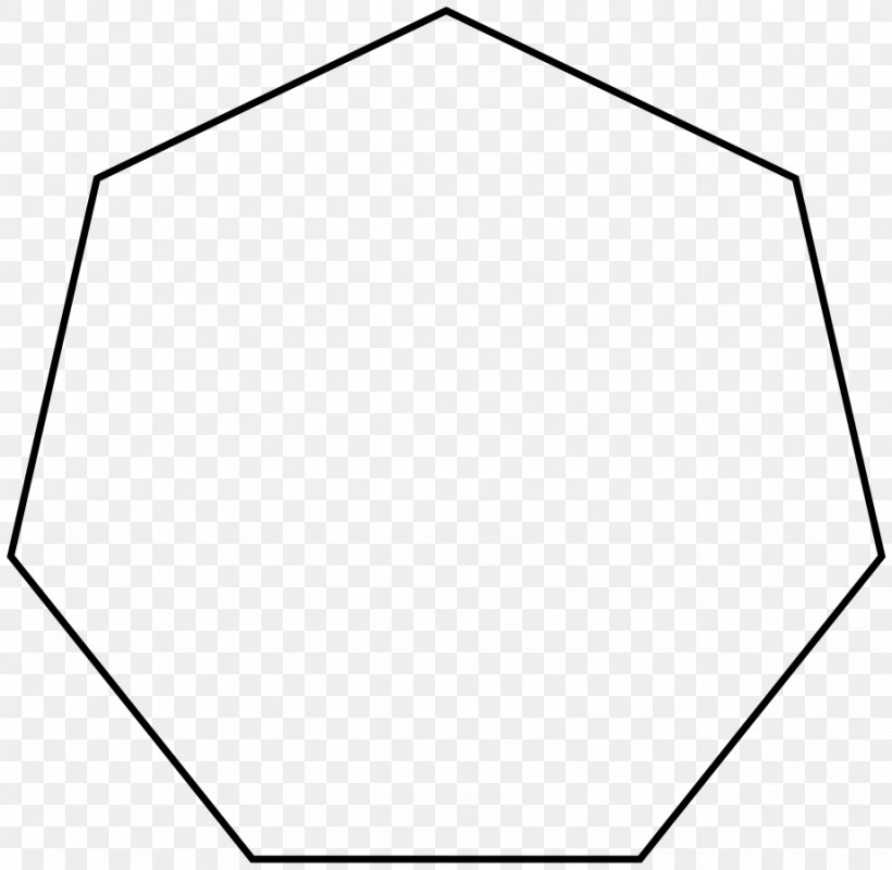 Heptagon Regular Polygon Cycloheptane Geometry, PNG, 921x899px, Heptagon, Area, Black, Black And White, Convex Set Download Free