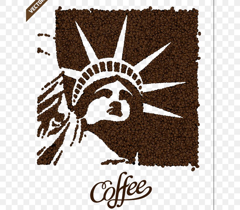 Statue Of Liberty Coffee Tea Cafe Poster, PNG, 642x717px, Statue Of Liberty, Advertising, Brand, Cafe, Coffee Download Free