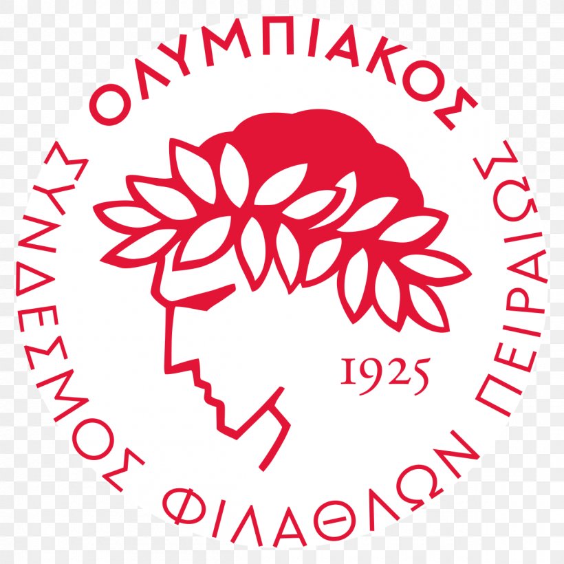 Olympiacos F.C. Piraeus Olympiacos B.C. Superleague Greece PAS Giannina F.C., PNG, 1200x1200px, Olympiacos Fc, Area, Black And White, Brand, Flower Download Free