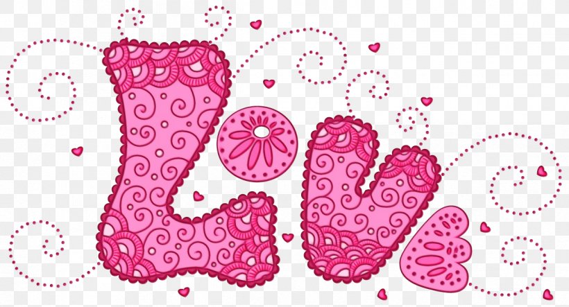 Pink Text Pattern Font Footwear, PNG, 1196x647px, Watercolor, Footwear, Heart, Paint, Pink Download Free