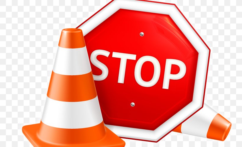Royalty-free Stop Sign Clip Art, PNG, 809x500px, Royaltyfree, Brand, Can Stock Photo, Cone, Orange Download Free