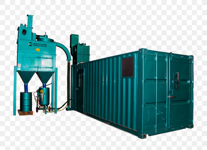 Abrasive Blasting Machine Sand Surface Finishing Intermodal Container, PNG, 824x598px, Abrasive Blasting, Abrasive, Computer Numerical Control, Cylinder, Dust Collection System Download Free