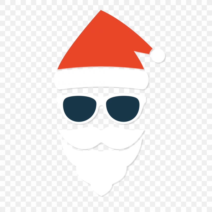 Santa Claus Christmas Sunglasses, PNG, 1000x1000px, Santa Claus