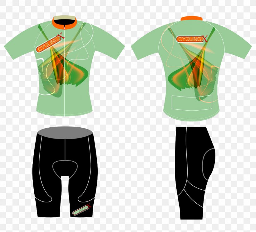 T-shirt Illustration, PNG, 1000x909px, Tshirt, Clothing, Cycling, Green, Jersey Download Free