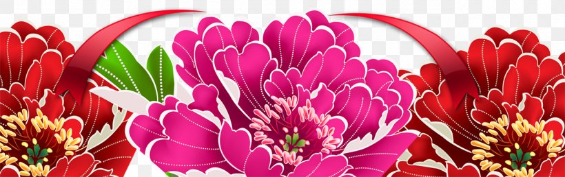 Floral Design Peony Flower, PNG, 1280x404px, Floral Design, Annual Plant, Chrysanths, Cut Flowers, Drawing Download Free