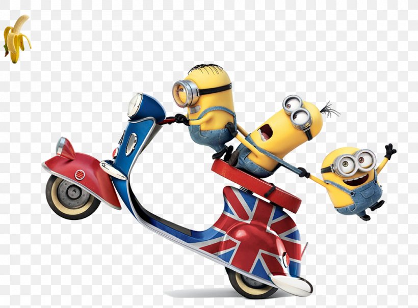 Minions Scooter Desktop Wallpaper High-definition Television 1080p, PNG, 1000x738px, 4k Resolution, Minions, Animation, Despicable Me, Figurine Download Free