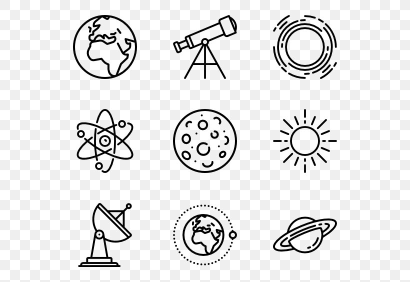 Astronomy, PNG, 600x564px, Drawing, Area, Art, Black And White, Cartoon Download Free