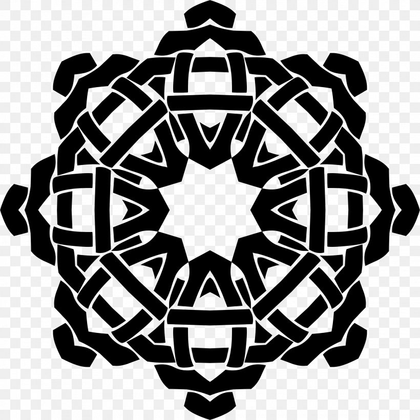 Celtic Knot Mandala Black And White, PNG, 2290x2290px, Celtic Knot, Black, Black And White, Celts, Drawing Download Free