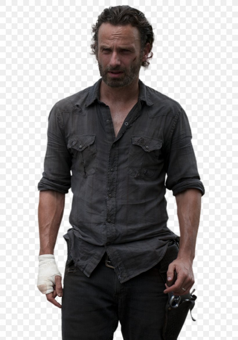 Andrew Lincoln The Walking Dead Rick Grimes Carl Grimes Daryl Dixon, PNG, 1024x1463px, Andrew Lincoln, Black, Carl Grimes, Daryl Dixon, Denim Download Free