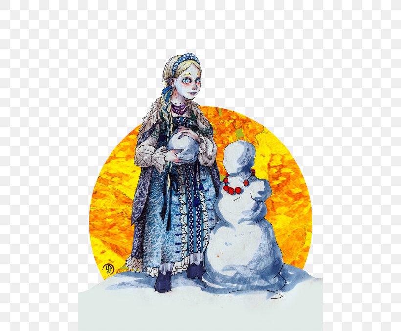 Snegurochka Ded Moroz Drawing Mitologia Eslava, PNG, 500x678px, Snegurochka, Art, Costume, Costume Design, Ded Moroz Download Free